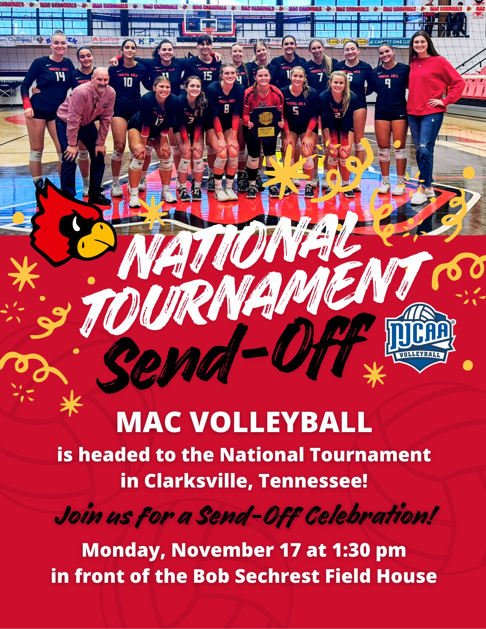 Volleyball National Tournament Send-Off